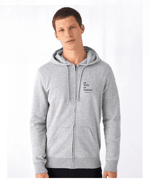 HOODIES AVEC ZIP ORGANIQUE